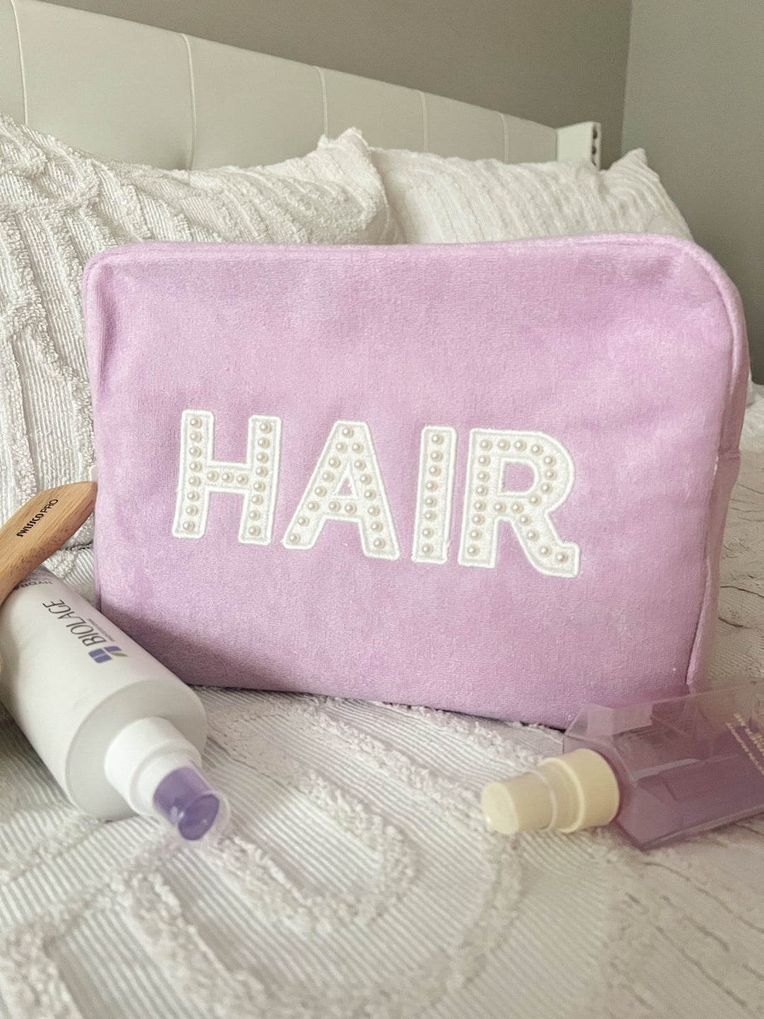 Hair Lilac Terry Cloth XL Bag