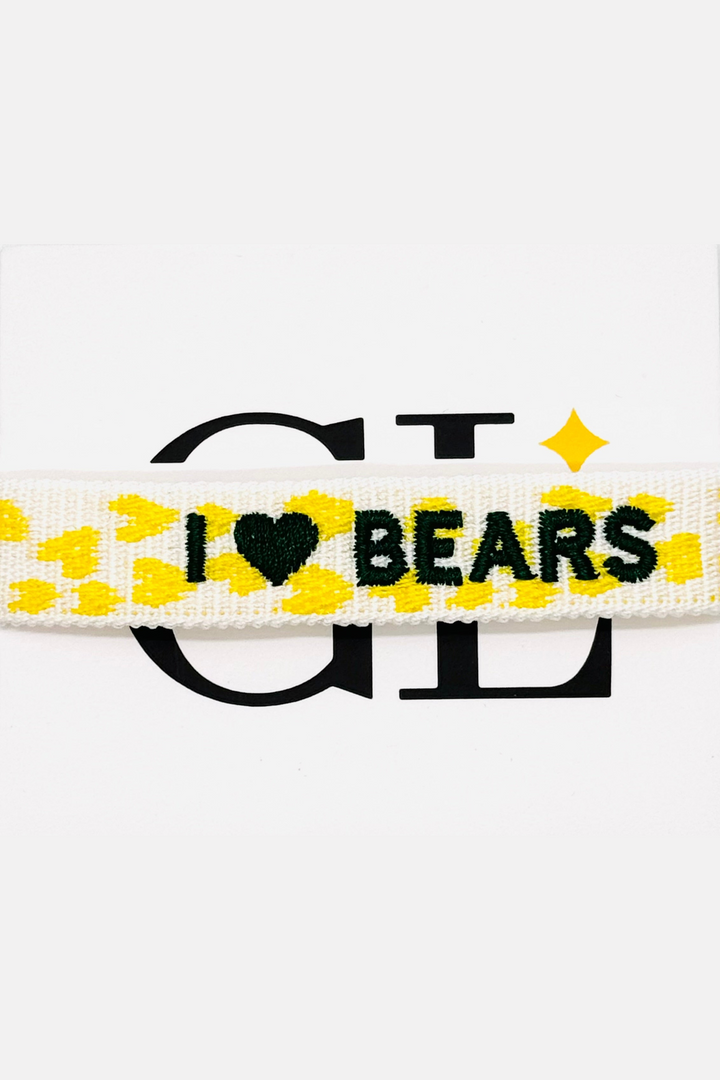 I Love Bears Team Tassel Bracelet