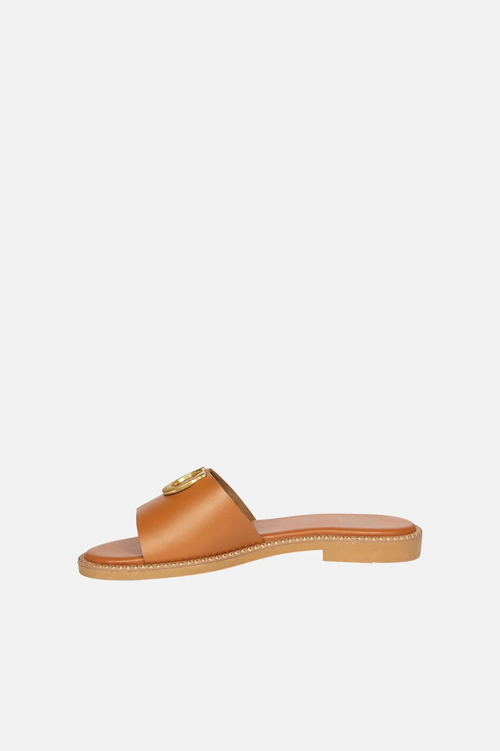 VIVI BLU | NALA SANDALS – COGNAC LEATHER