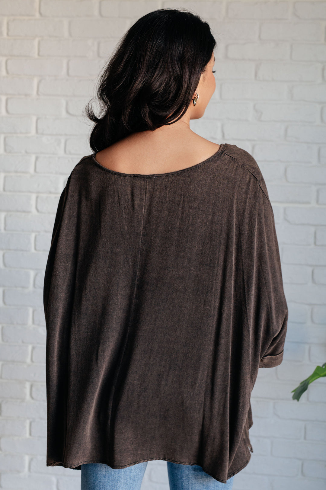 Dreamy Mineral Washed Oversized Top