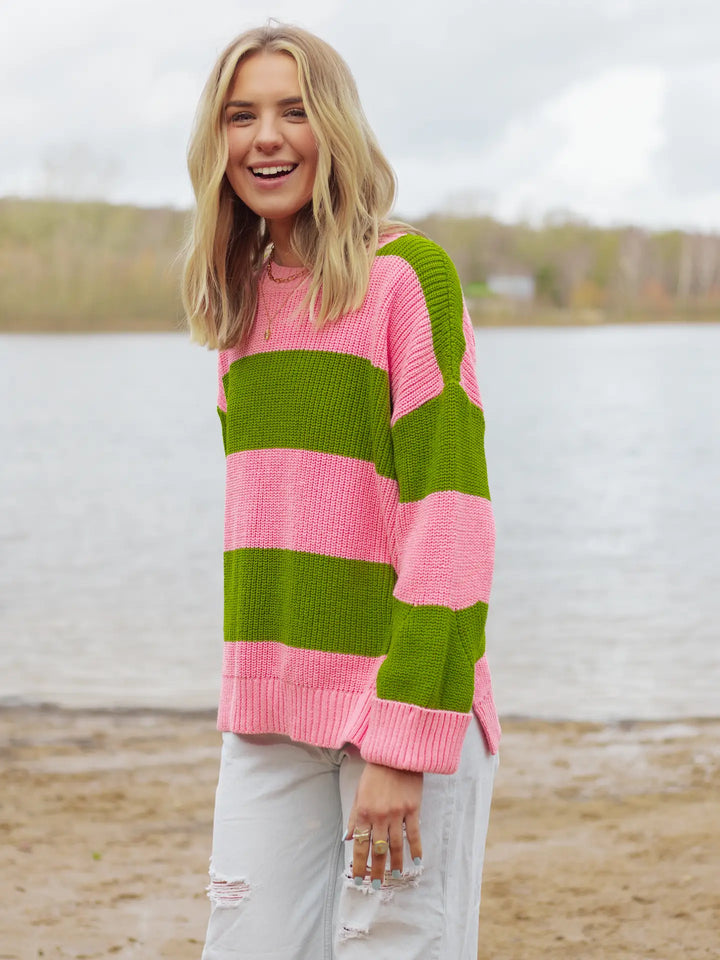 Cara & The Sky: Rhiannon Chunky Stripe Sweater Top
