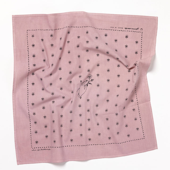 Jenni Earle | “chin up buttercup” bandana