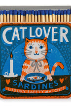 Cat Lover Sardines Square Safety Matches