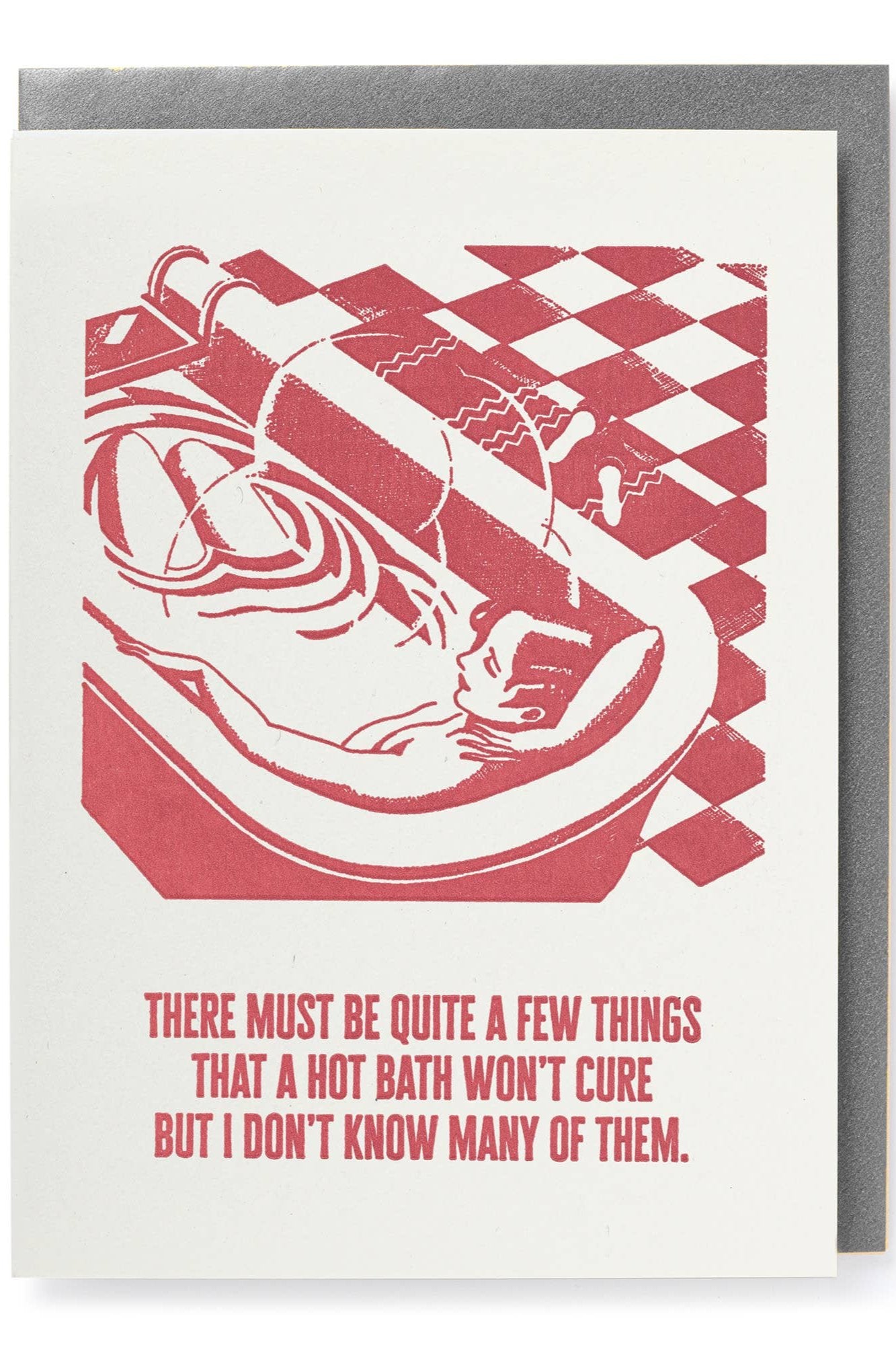 Hot Bath Greeting Card