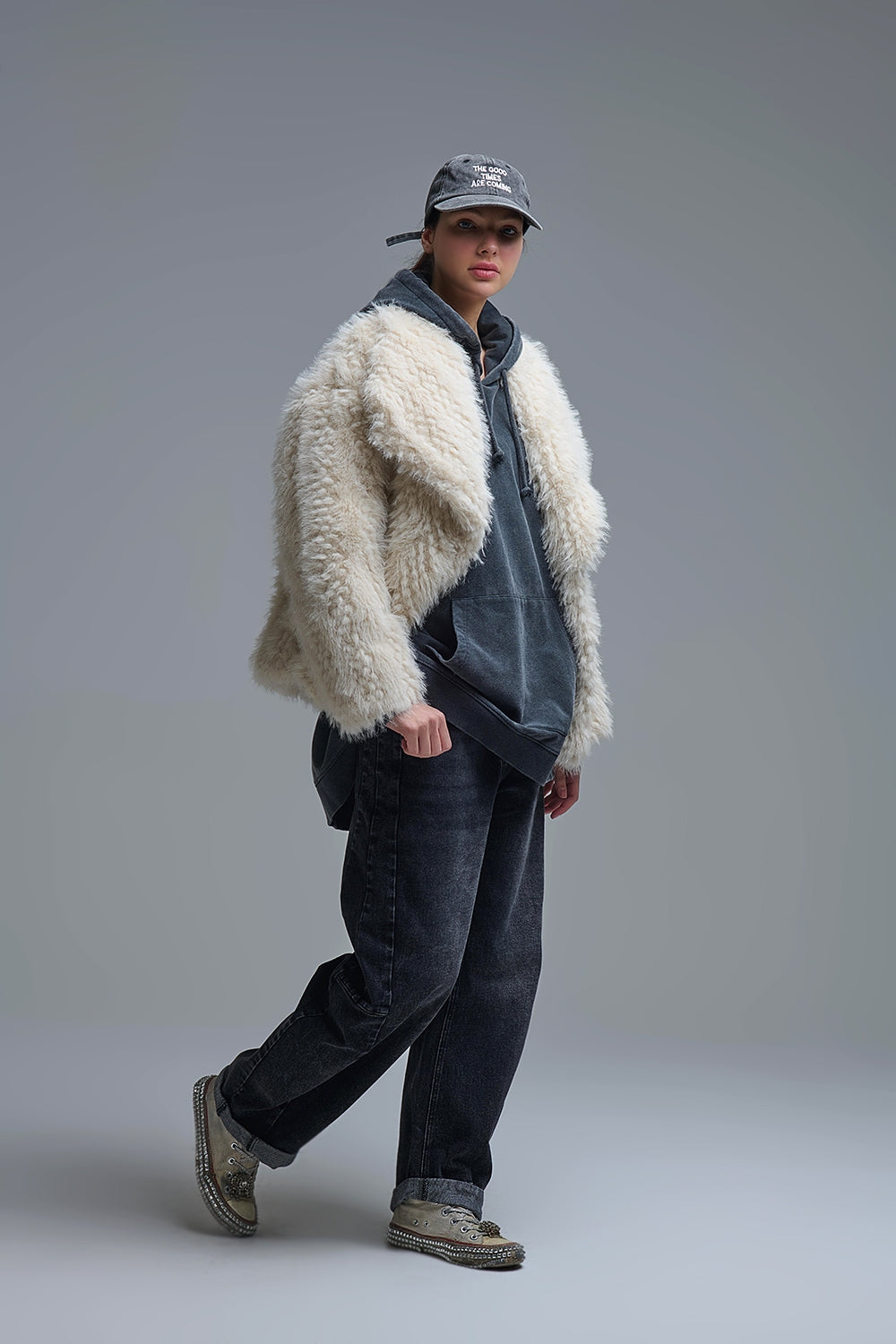 The Cozy Cream Faux Fur Jacket