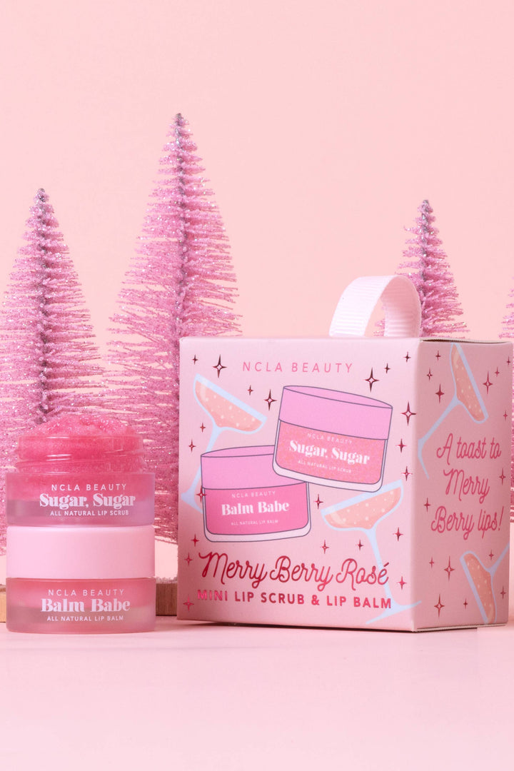 Merry Berry Rosé Lip Treatment Holiday Ornament Gift Set