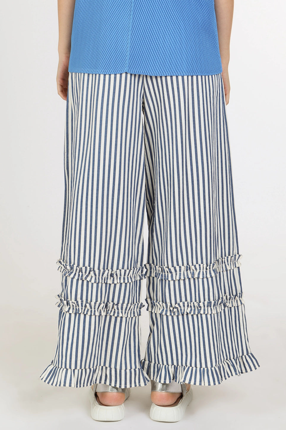 Seabreeze Stripe Ruffle Pant