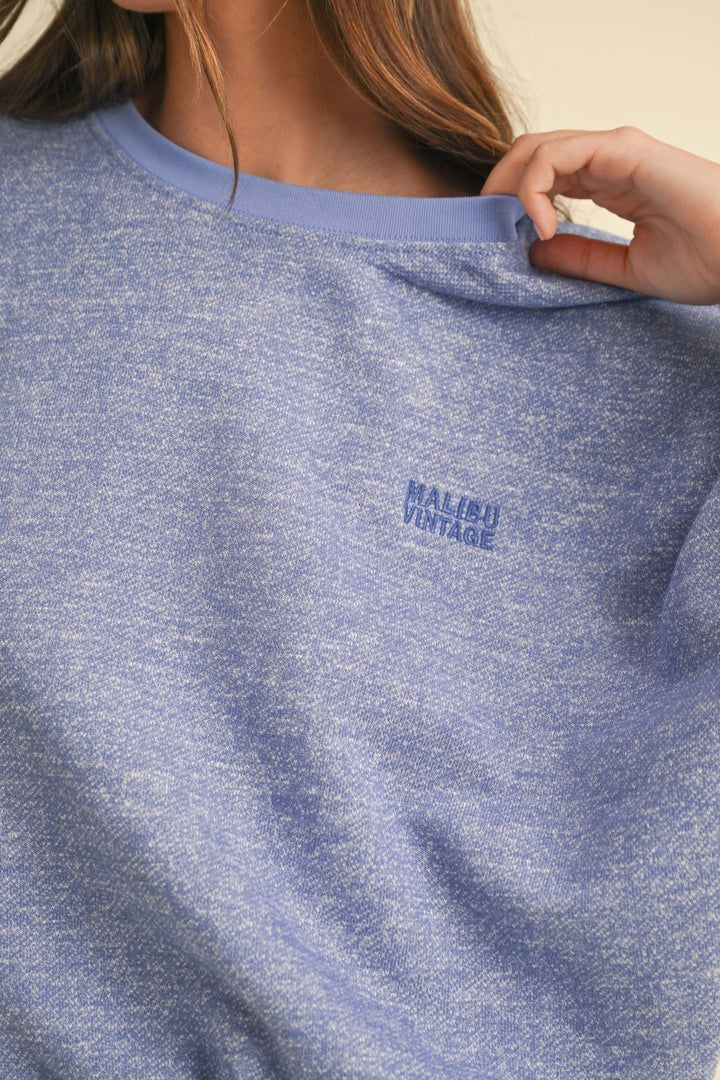 Malibu Vintage Sweatshirt - Blue Purple