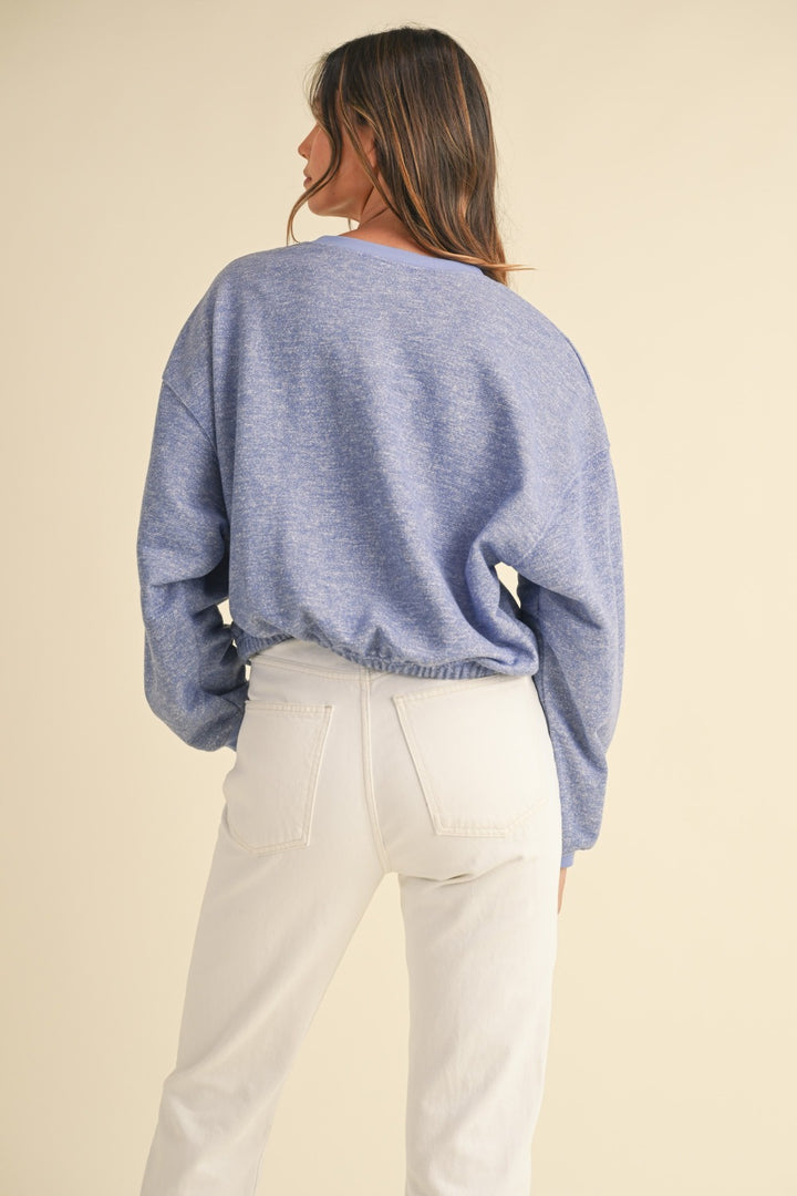 Malibu Vintage Sweatshirt - Blue Purple