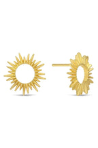 Open Sun Stud Earrings