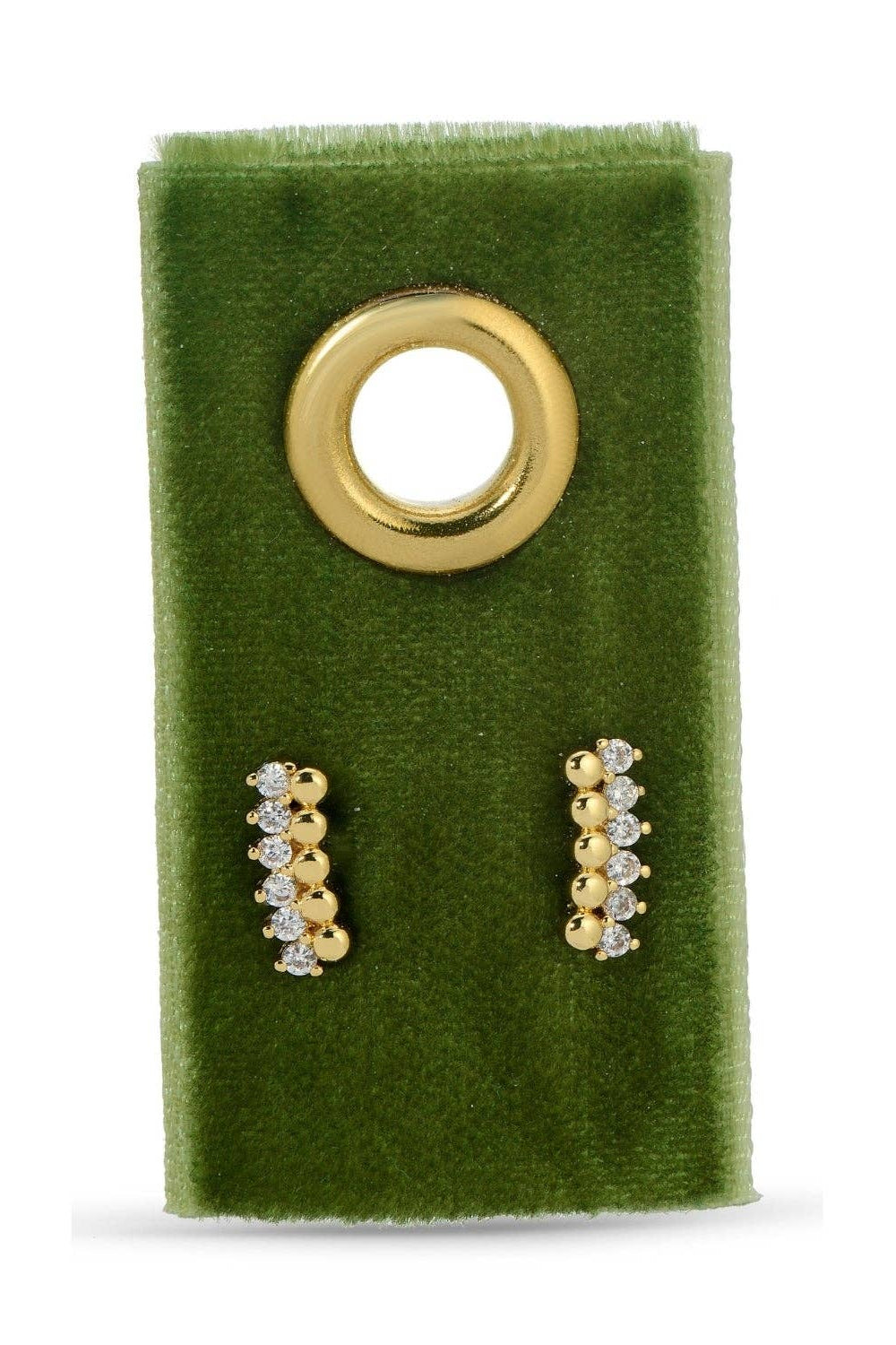 Delicate Dots CZ Stud Earrings