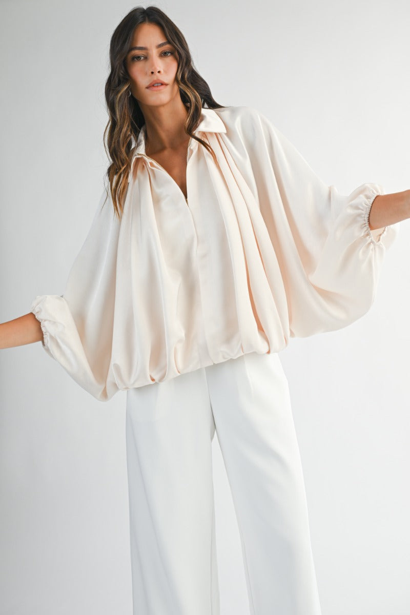 THE CLOUDLIGHT SATIN BLOUSE