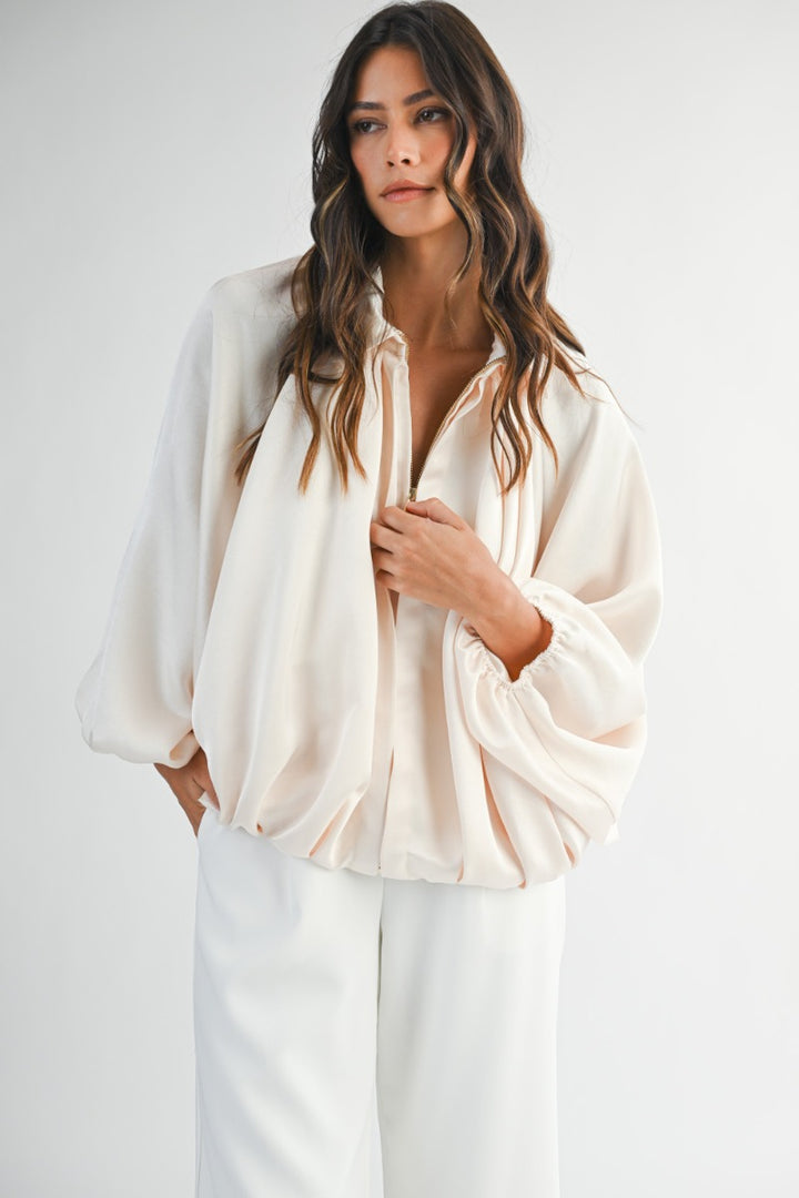 THE CLOUDLIGHT SATIN BLOUSE