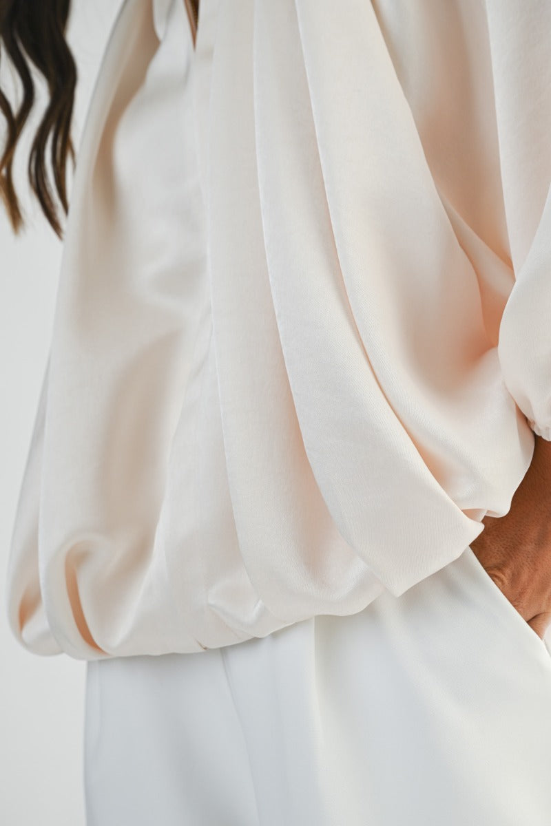 THE CLOUDLIGHT SATIN BLOUSE