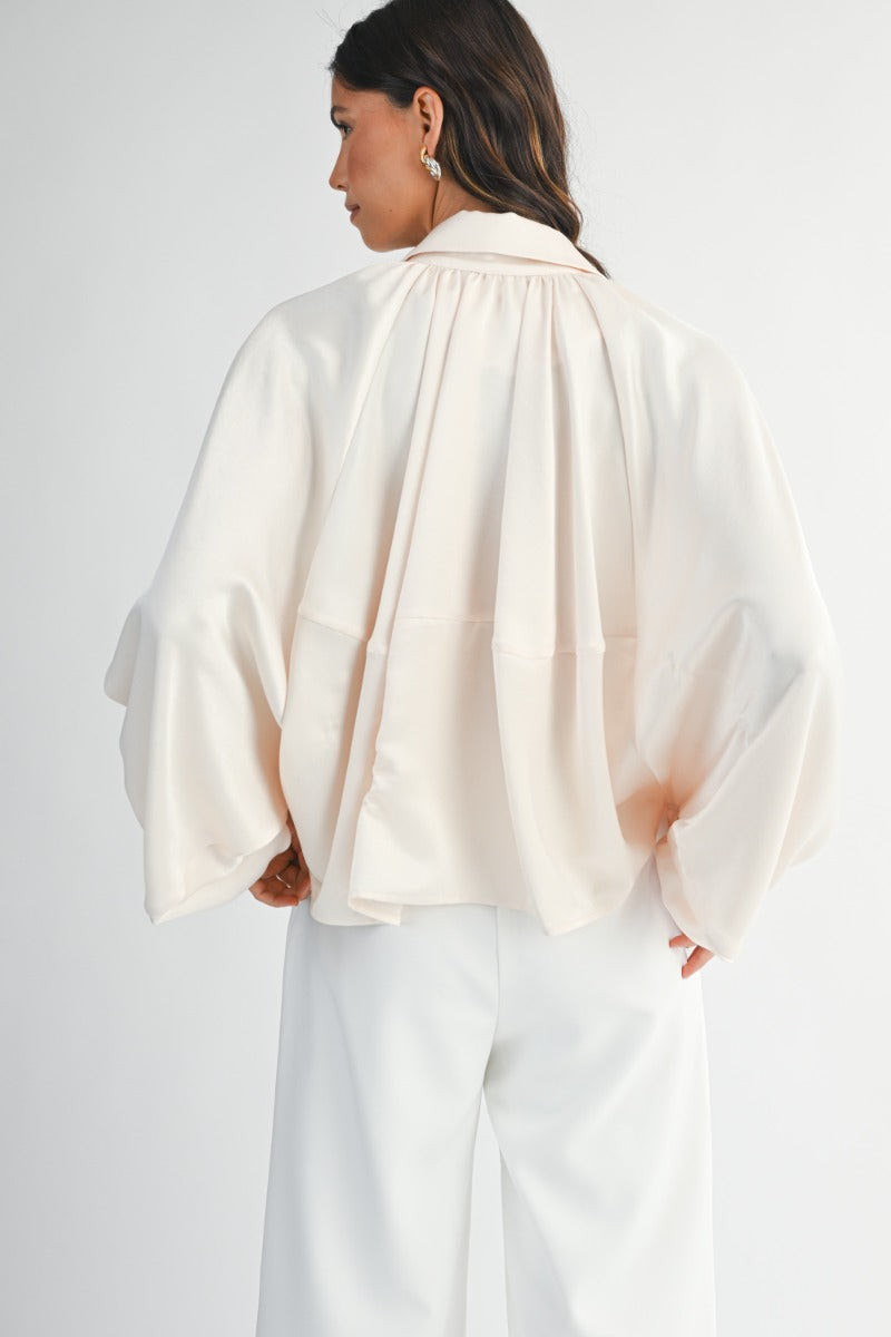 THE CLOUDLIGHT SATIN BLOUSE