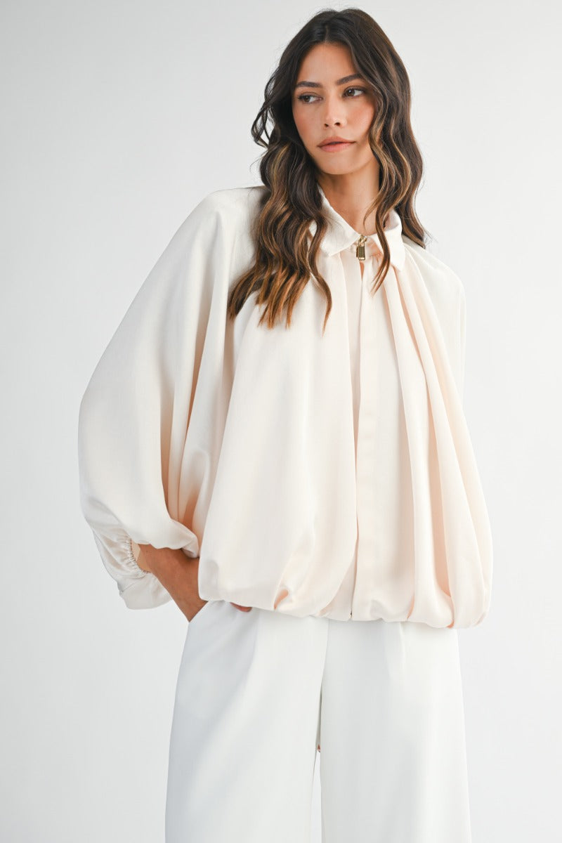 THE CLOUDLIGHT SATIN BLOUSE