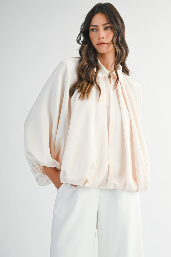 THE CLOUDLIGHT SATIN BLOUSE