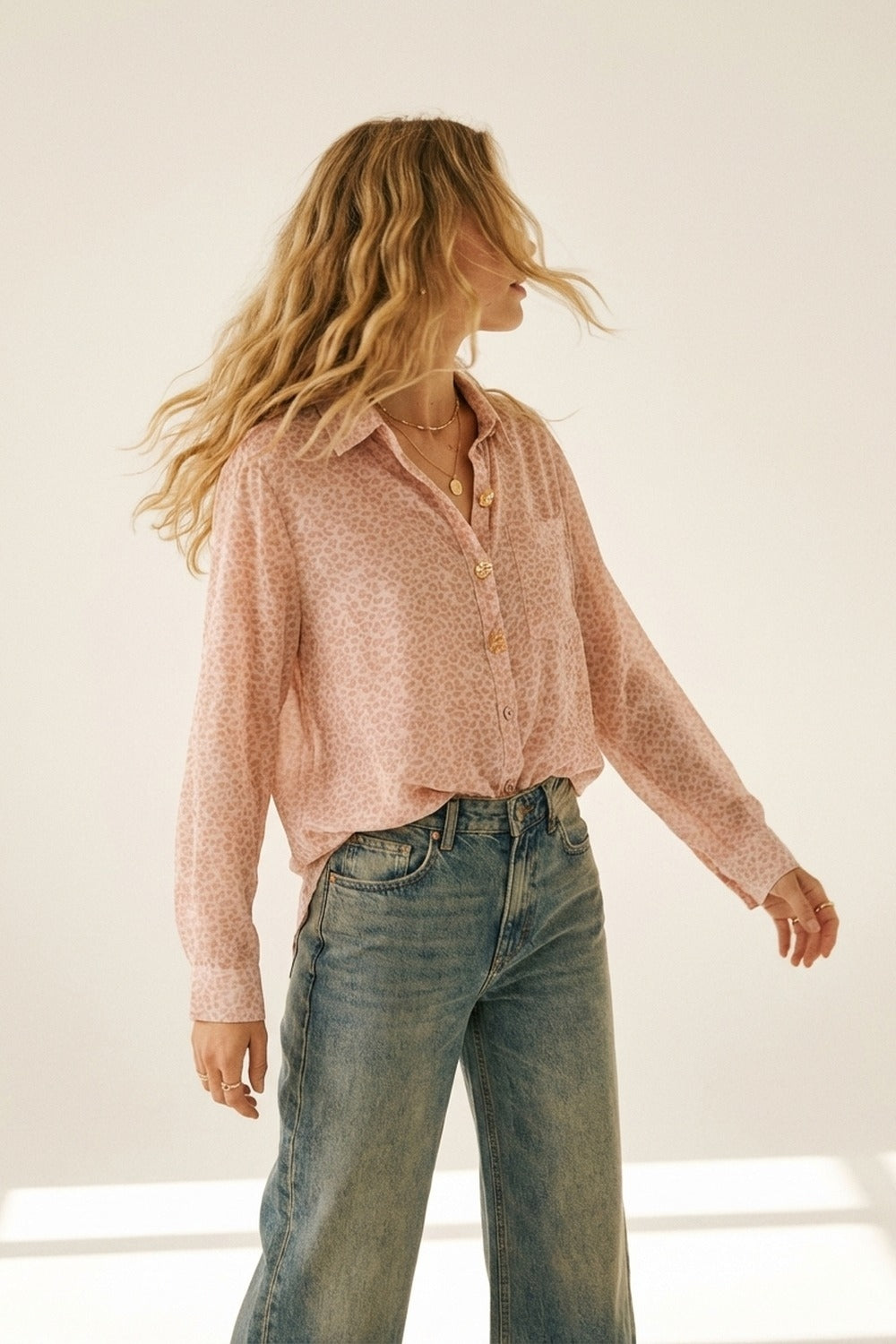 The Barely Leopard Blouse