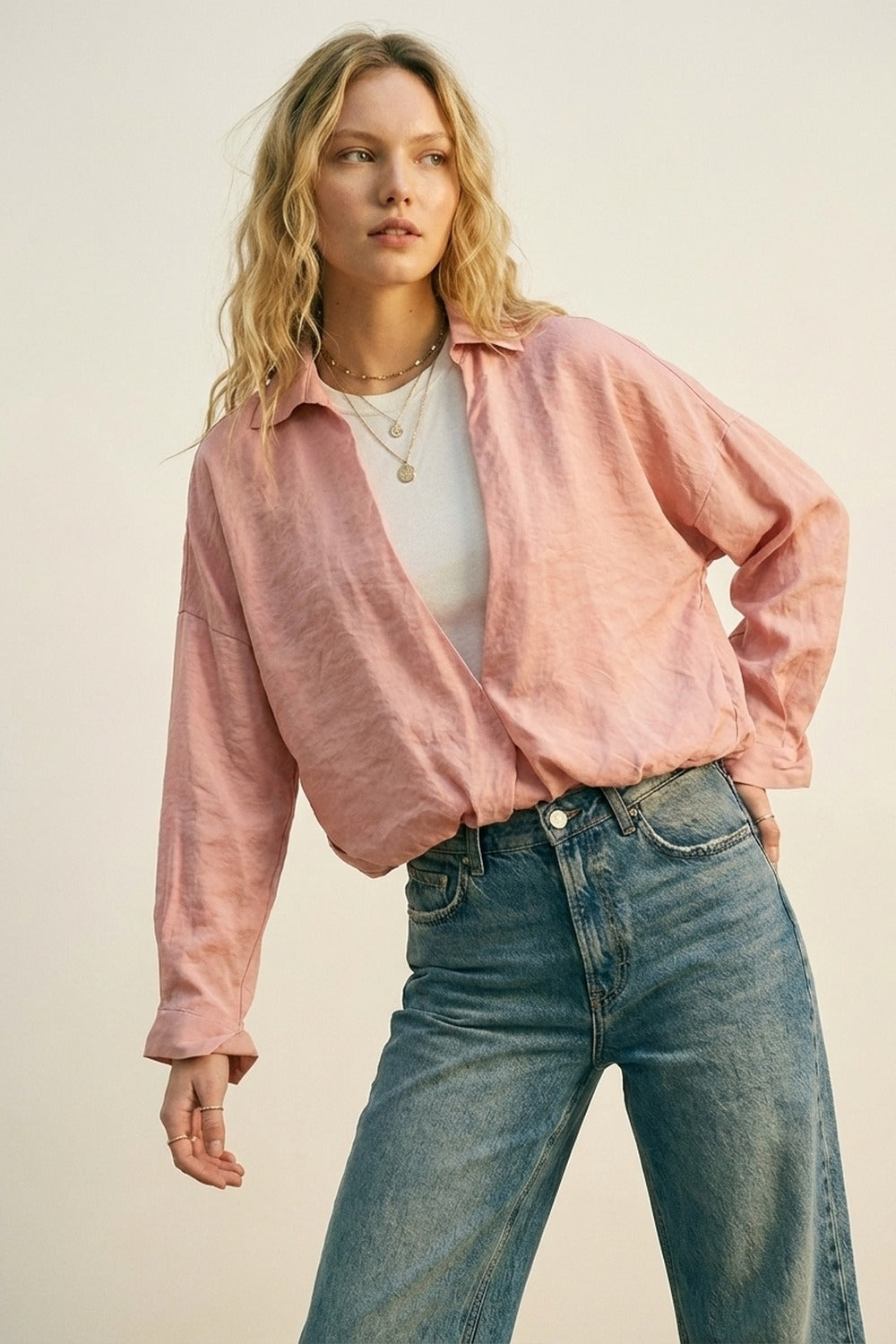 The Dusty Rose Layering Shirt