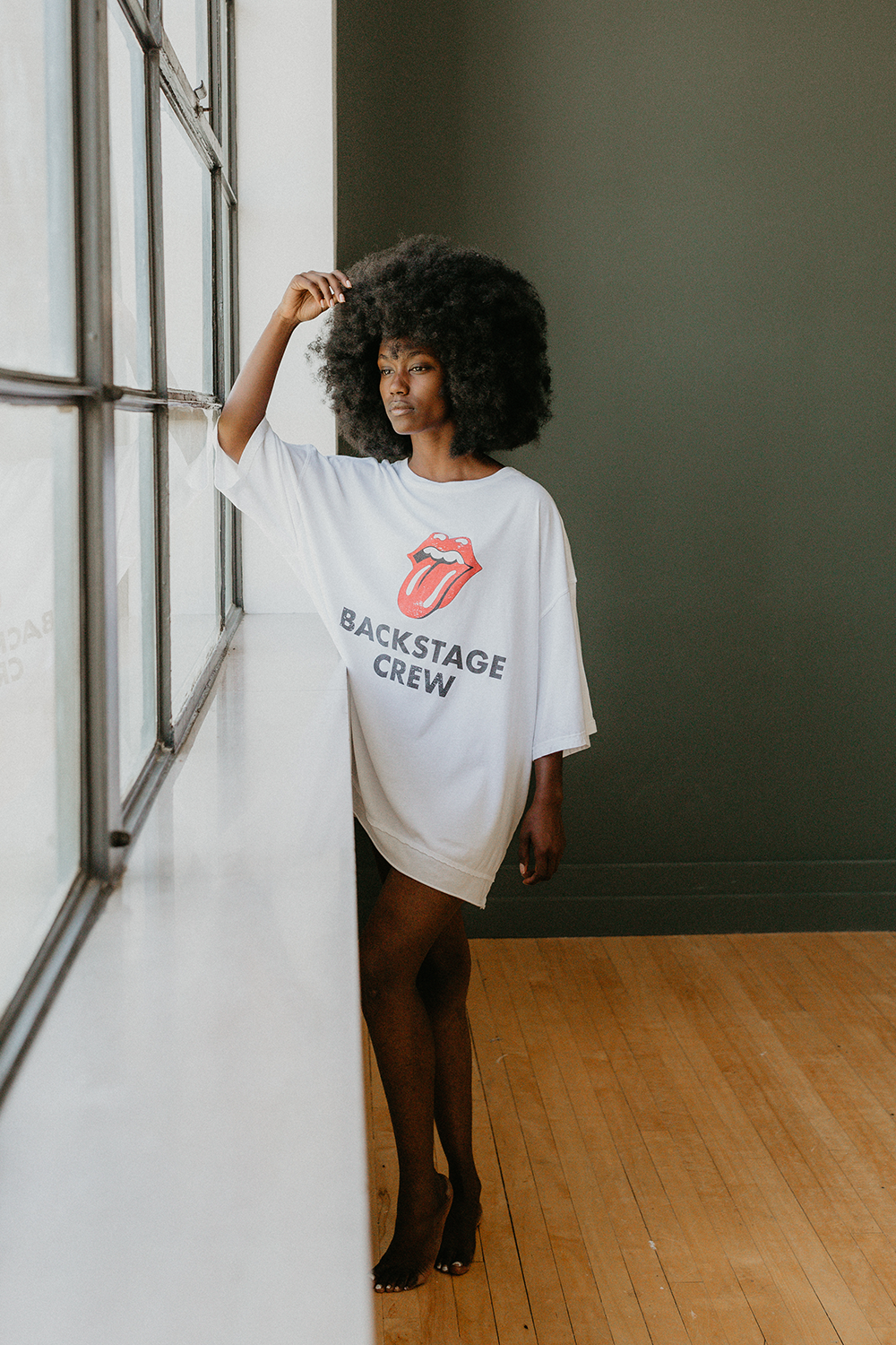 People of Leisure: Rolling Stones Backstage Crew Oversized Tee