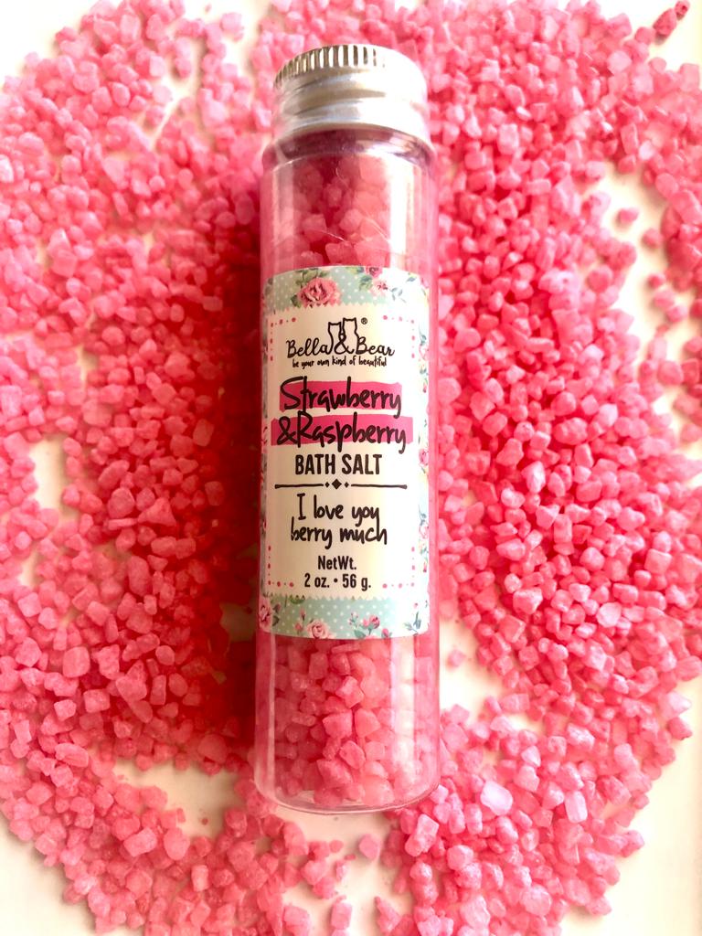 Mini Strawberry and Raspberry Bath Salts