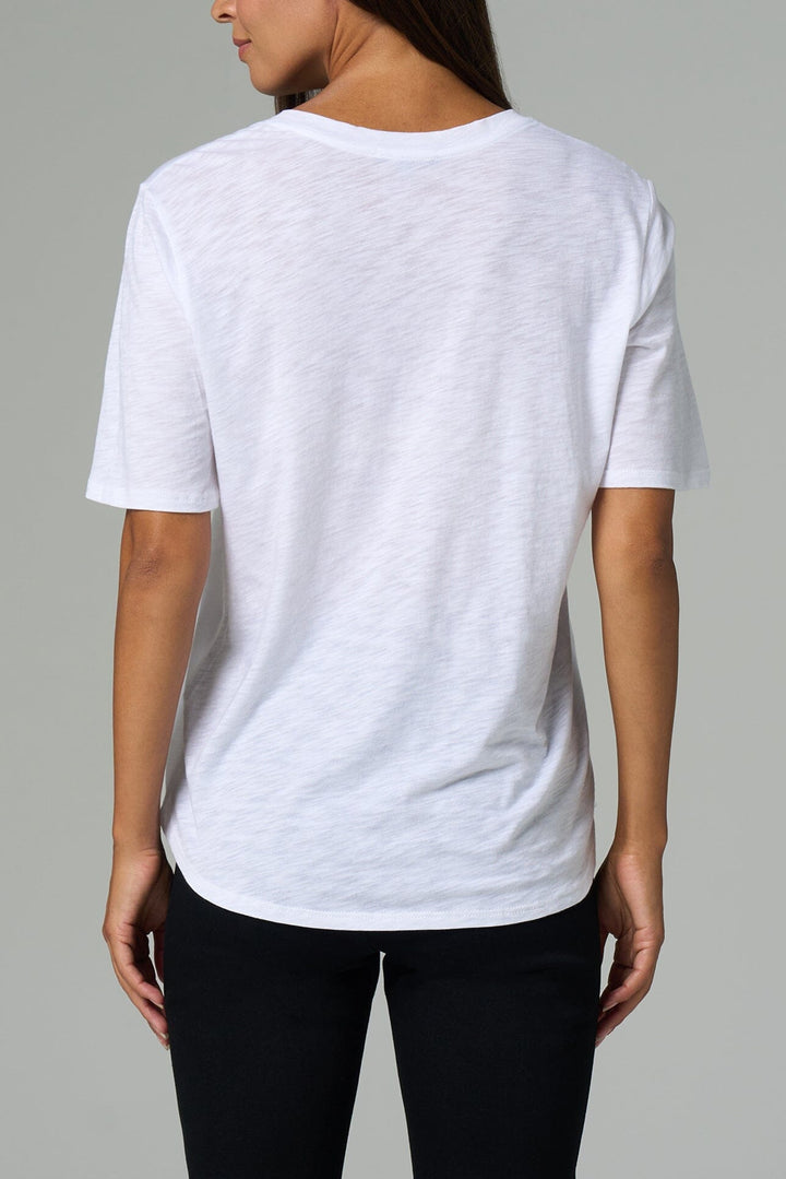 Slub Jersey V-Neck Tee