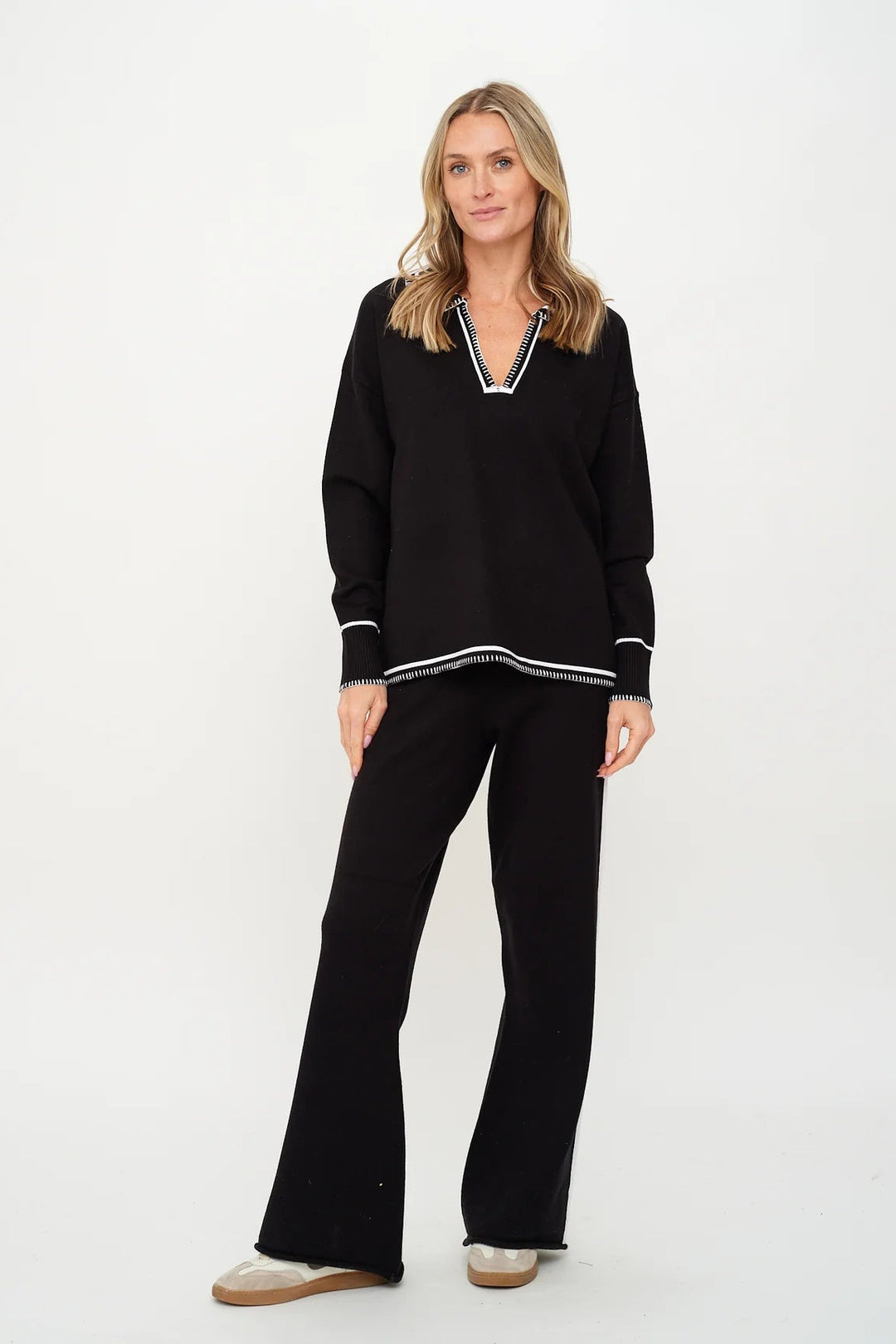 SIX FIFTY | Kellie Stitched V-Neck Top