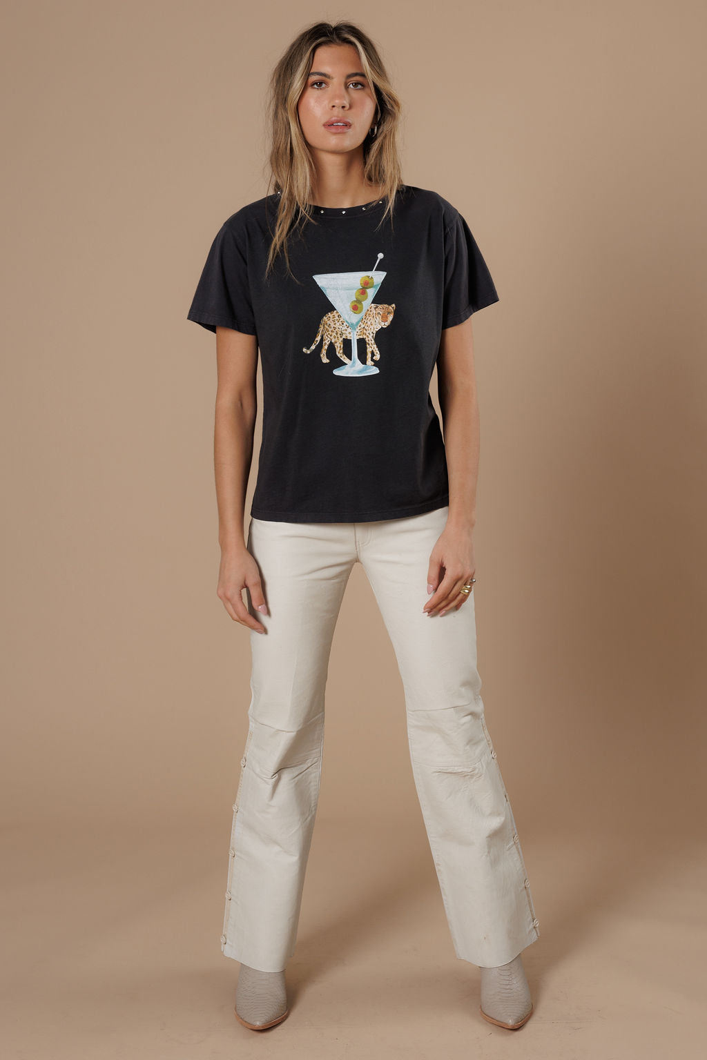 LEOPARD MARTINI TEE