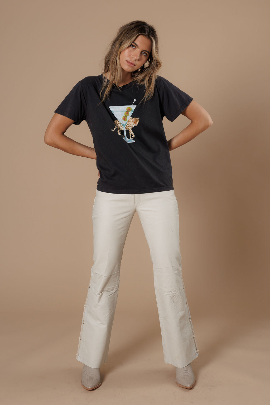 LEOPARD MARTINI TEE
