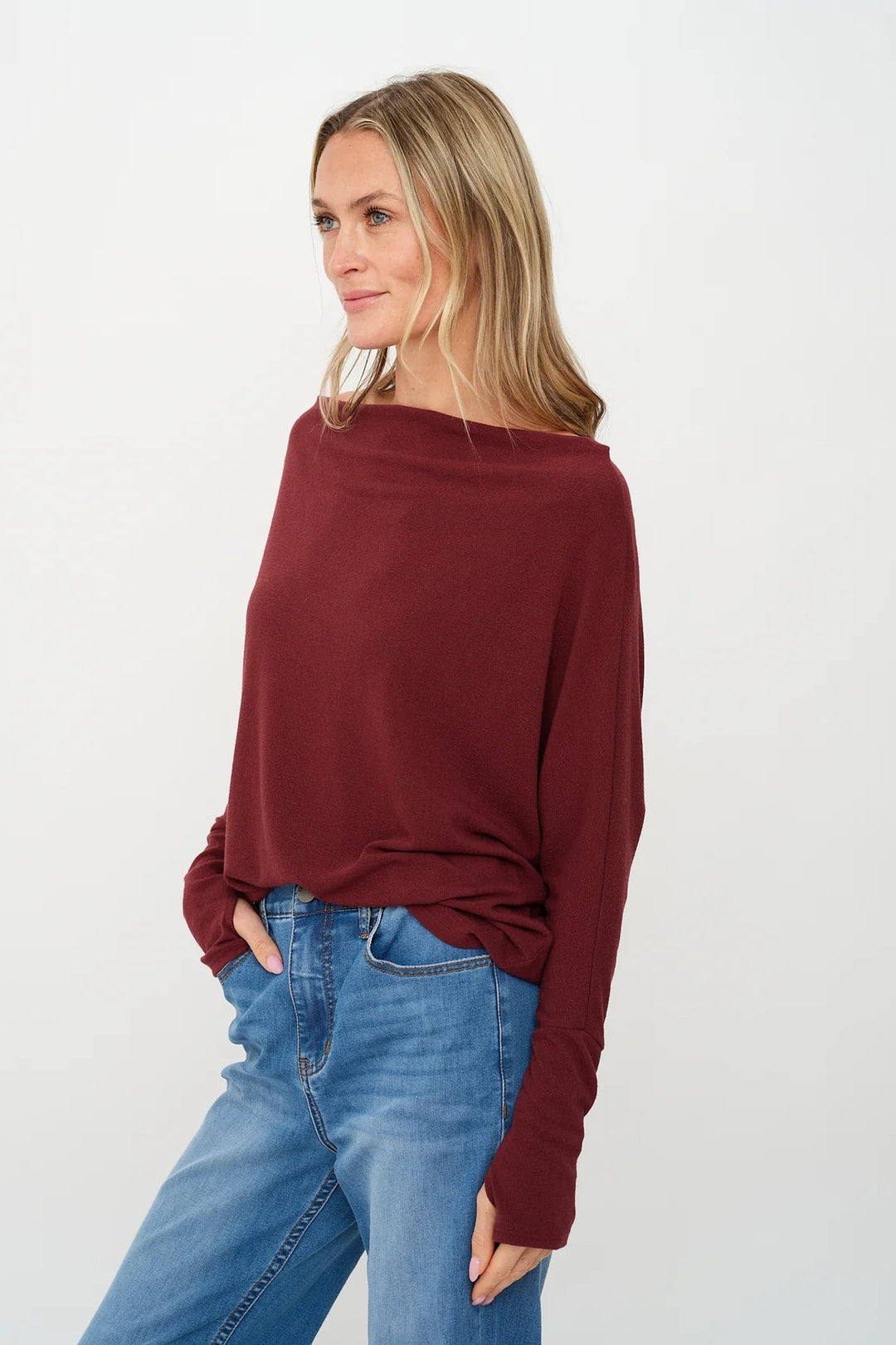 SIX FIFTY | The Anywhere Top – Burgundy
