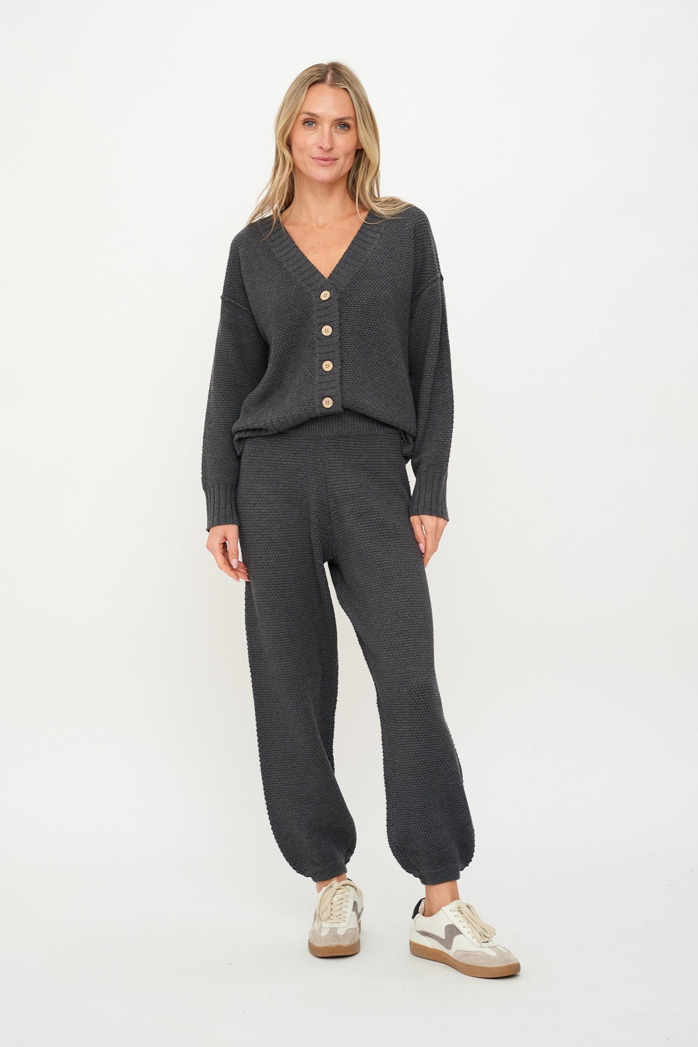 Molly Waffle Sweater Cardigan