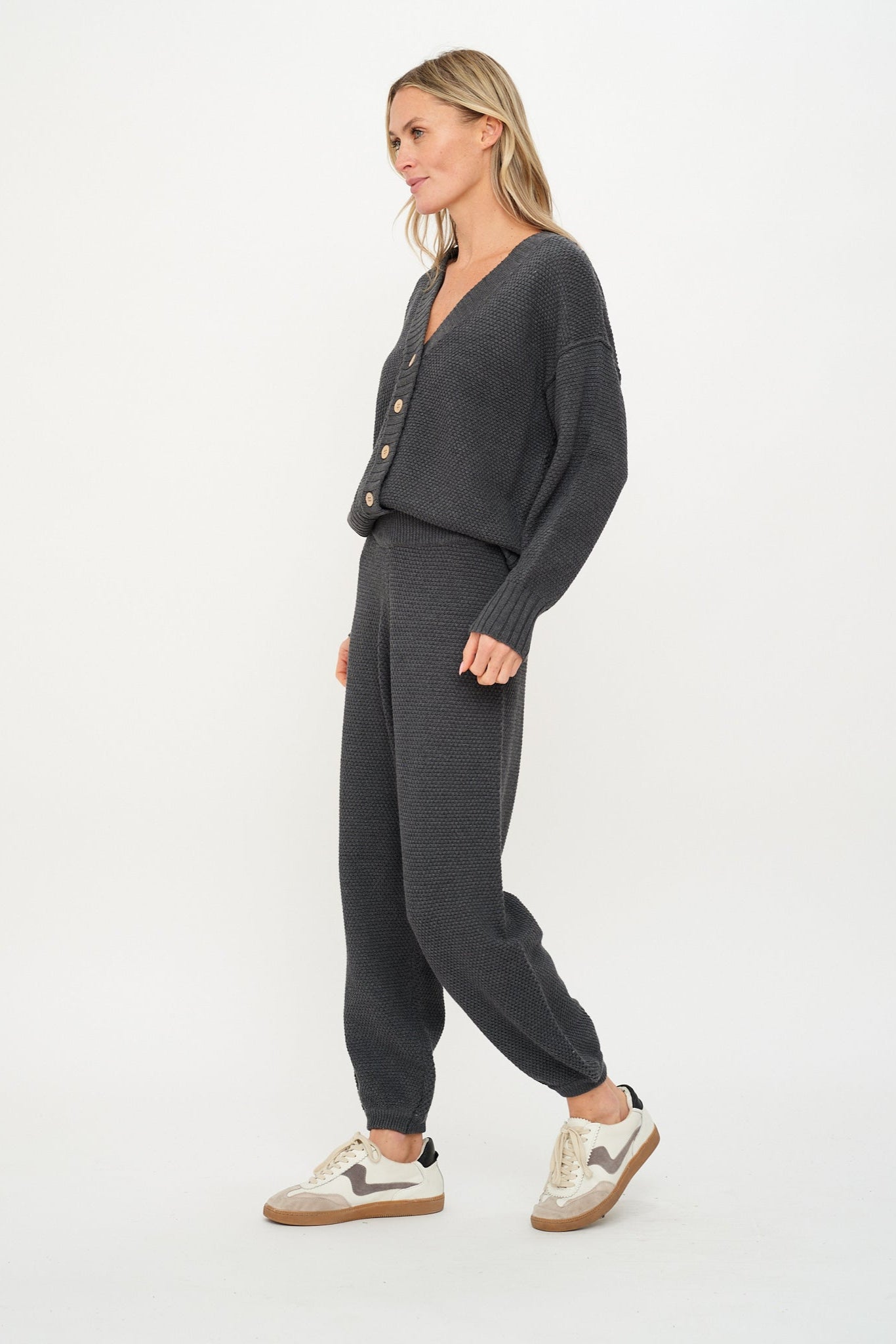 Molly Waffle Sweater Cardigan