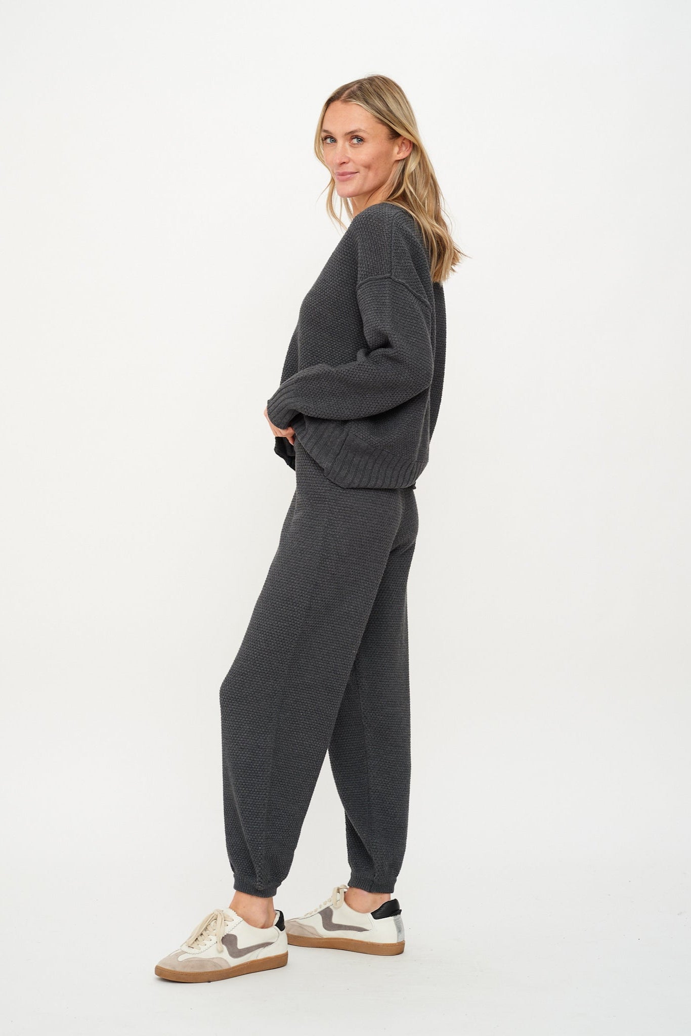 Molly Waffle Sweater Cardigan