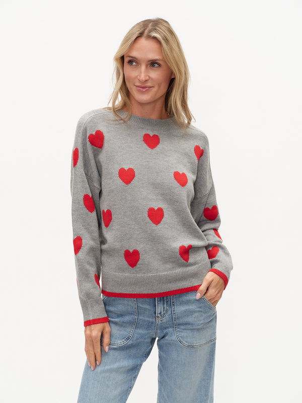 SIX FIFTY | Valentina Graphic Heart Sweater
