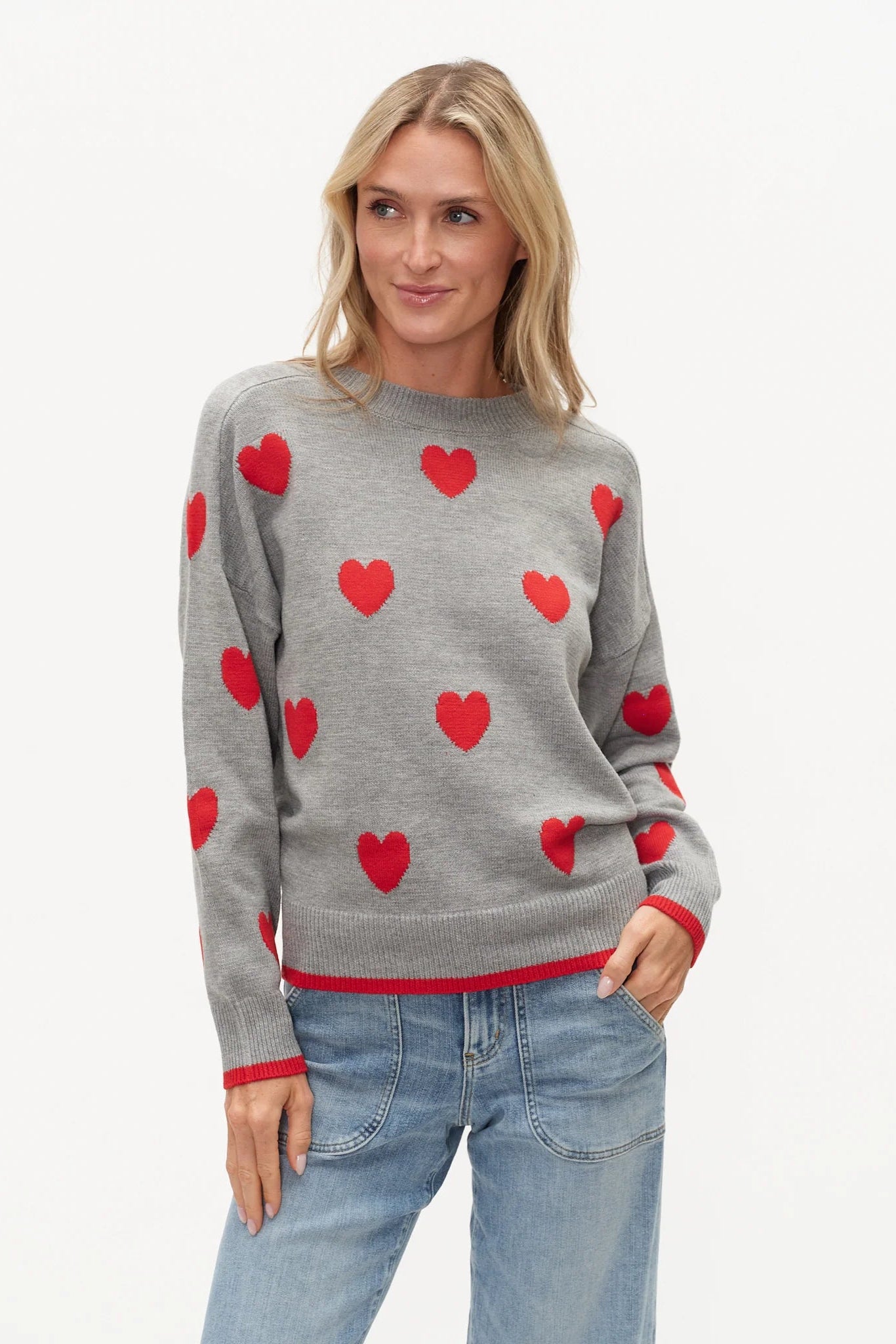 Valentina Graphic Heart Sweater