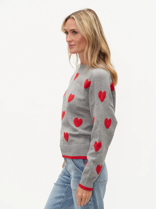 SIX FIFTY | Valentina Graphic Heart Sweater