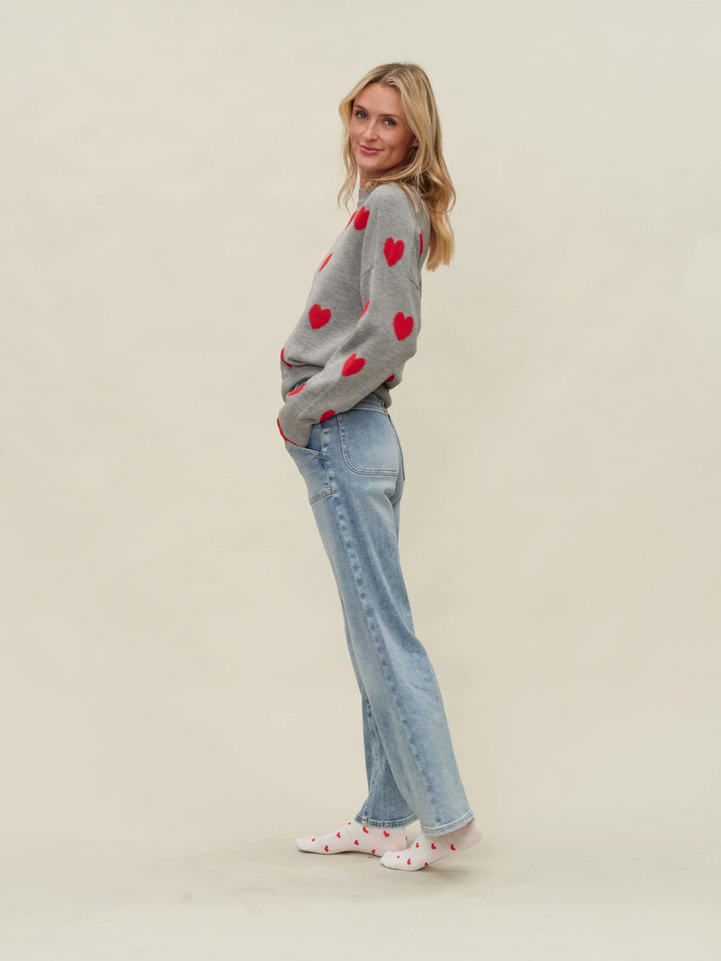 Valentina Graphic Heart Sweater