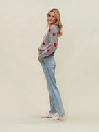 Valentina Graphic Heart Sweater