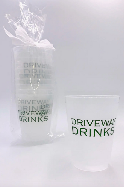 Driveway Drinks Reusable Cups - Set of 10 Cups