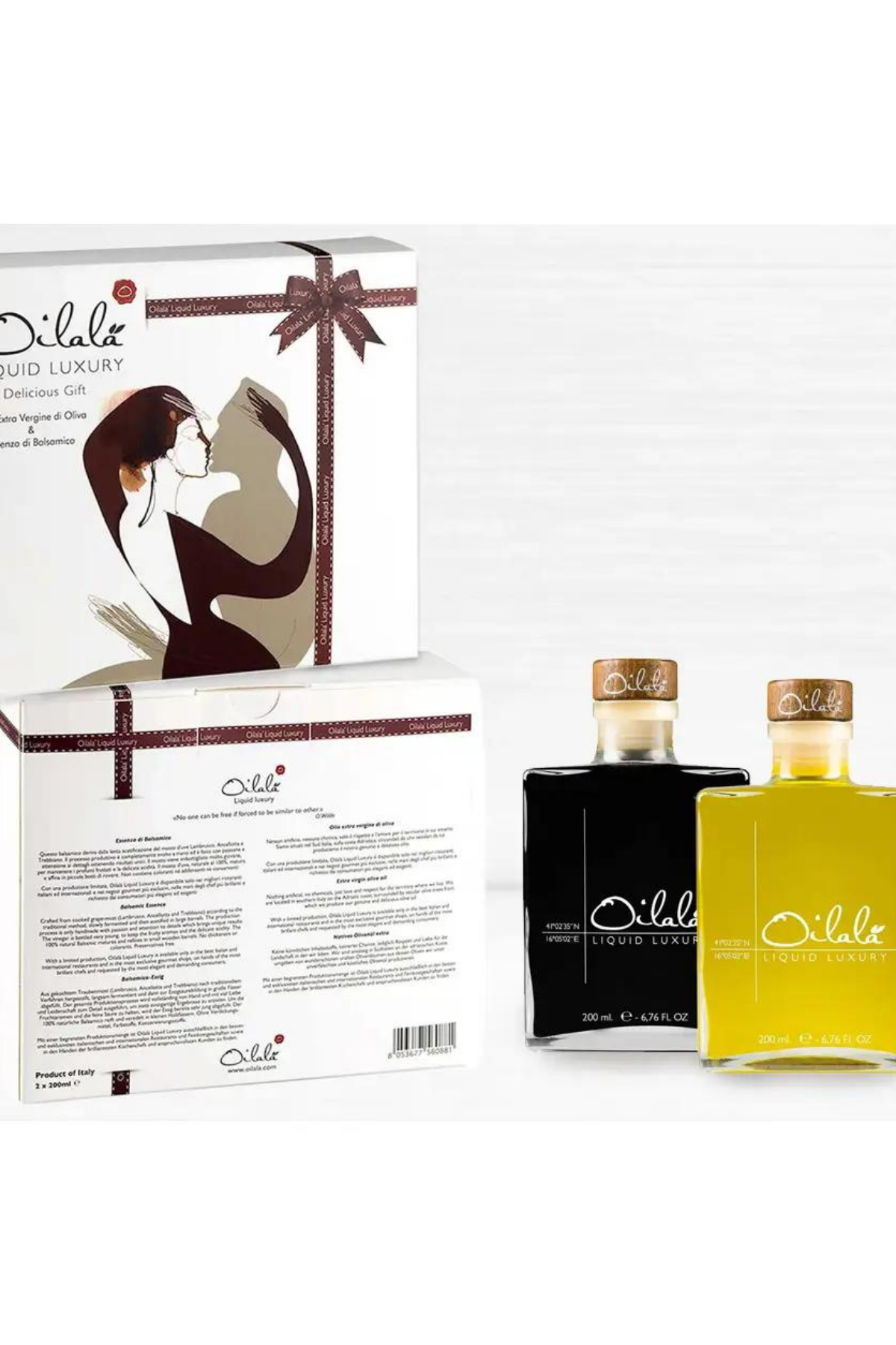 Italian Oilala EV Olive Oil + Balsamic Vinegar Gift Set