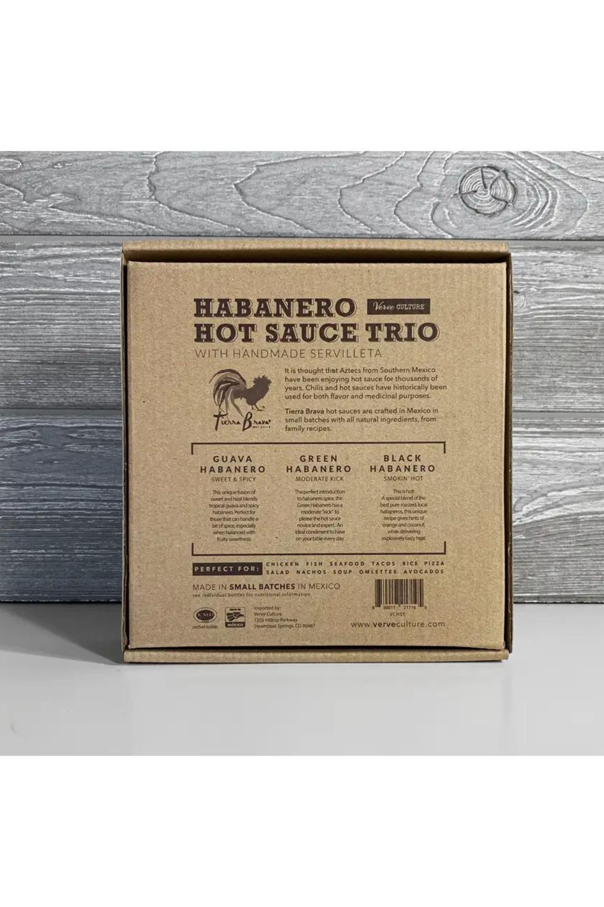 Habanero Hot Sauce Trio + Servilleta Napkin